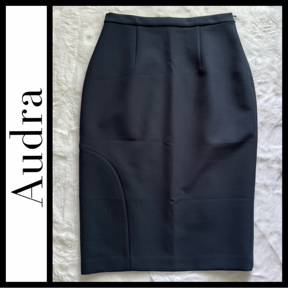 Audra Official Dresses & Skirts - AUDRA Official Women's Navy Midi Pencil Skirt